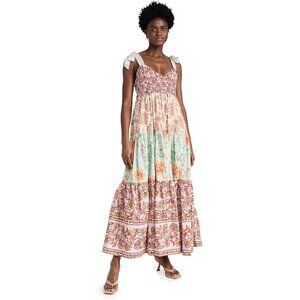 Free People Bluebell Maxi dress In Lilac floral Combo XS  100% Cotton